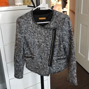 Alice and Olivia tweed Zippered Blazer - Size XS